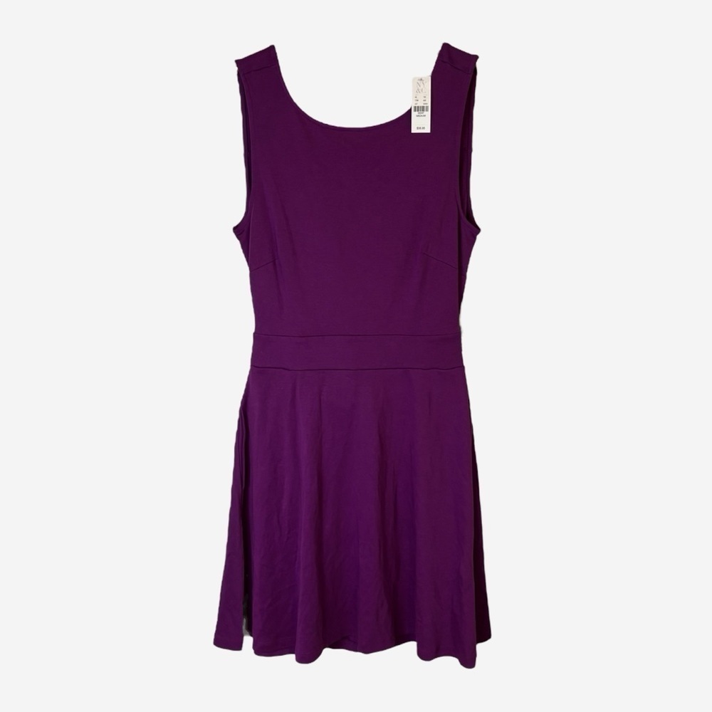 NWT New York & Company Purple Open Back Dress • Size M - Picture 4 of 13